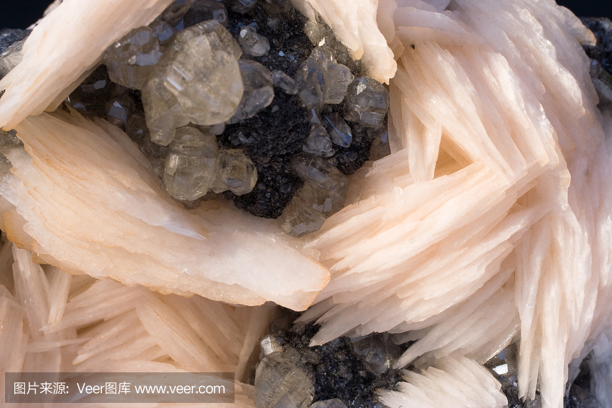 岩石和矿物-重晶石和;Cerrusite Mibladen,赤铁矿